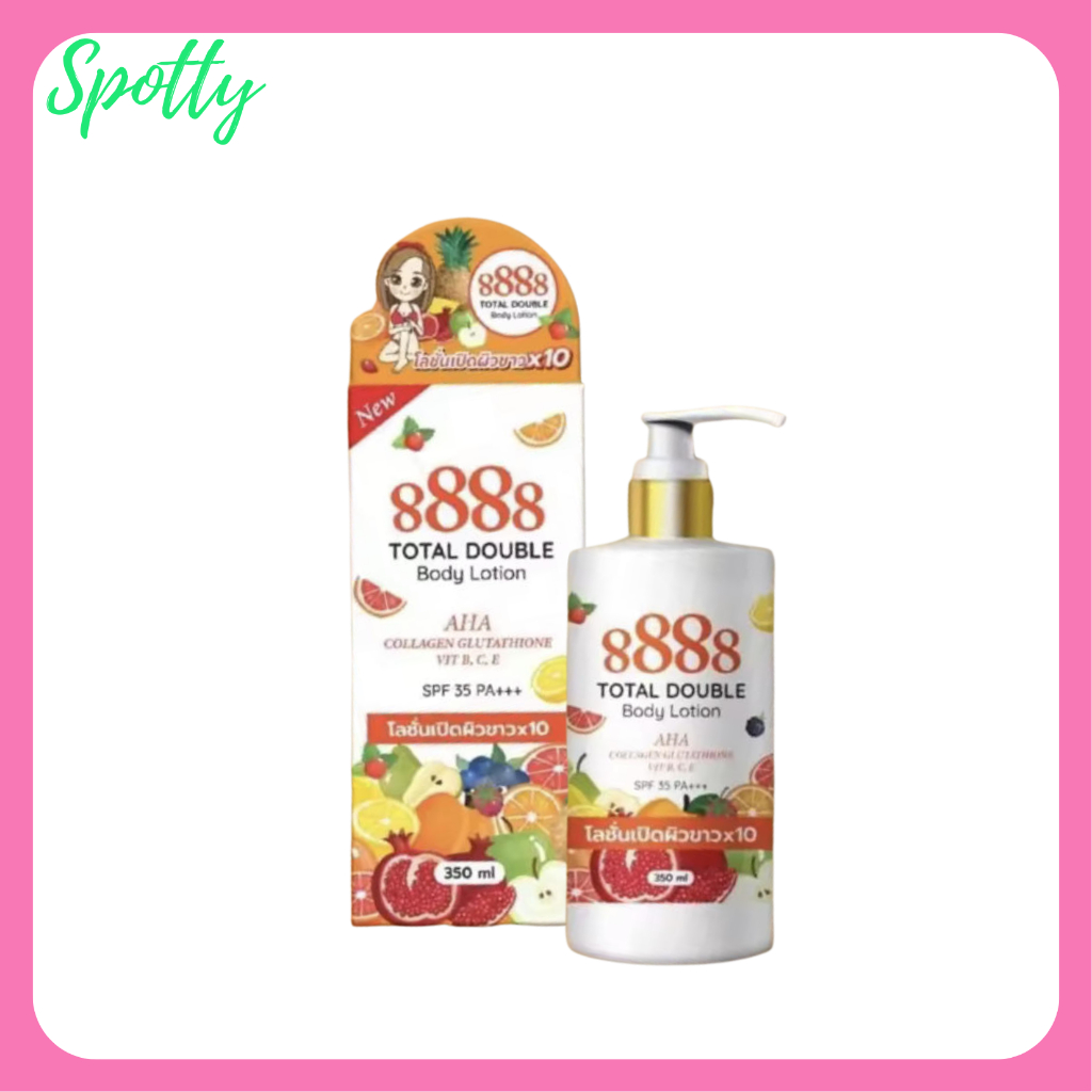 ** 1 ขวด ** 888 Total White Whitening Lotion SPF35 PA++ โลชั่นผิวขาว ปริมาณ 250 ml. / 1 ขวด
