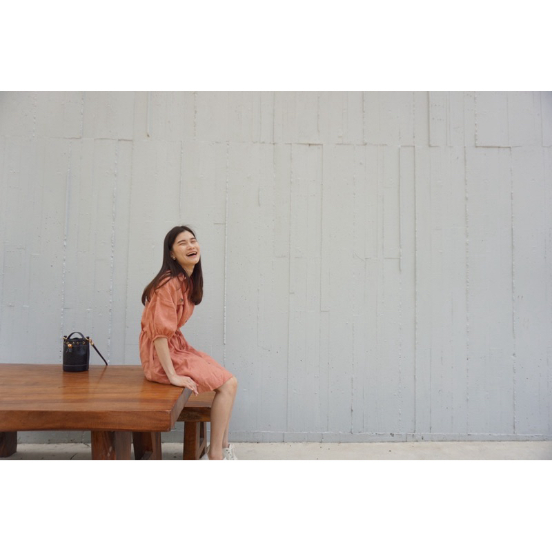 เดรสผ้าลินิน Menar studio