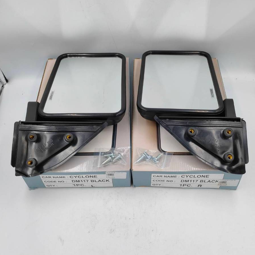 กระจกมองข้าง MITSUBISHI CYCLONE (ไซโคลน) รุ่นปรับมือ สีดำ ปี1989-1995 ข้างซ้าย-ขวา