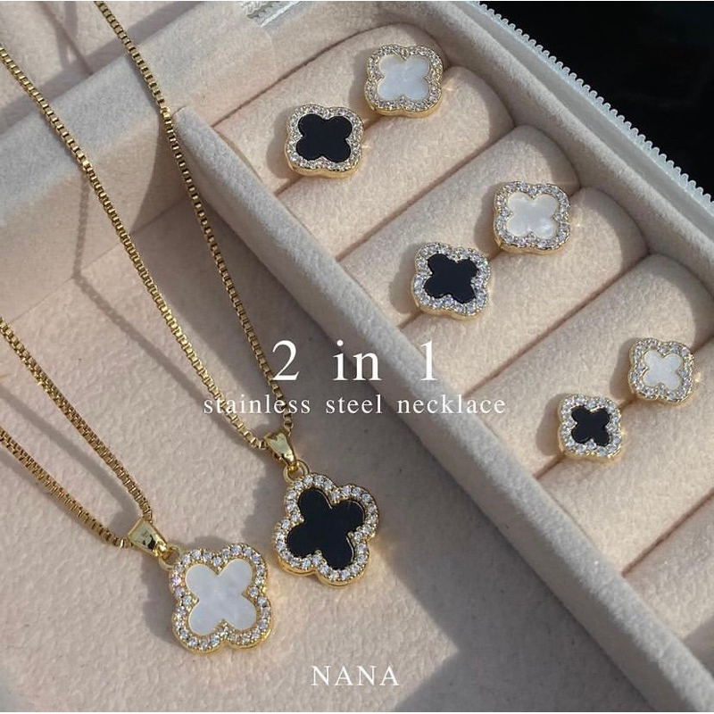 Set 2 in 1 สร้อยพร้อมต่างหุ ( สุดคุ้ม )