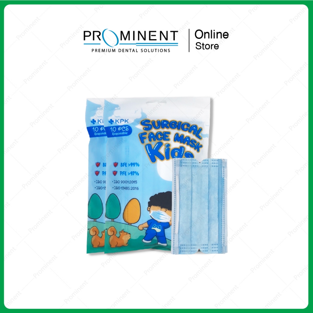 (สำหรับเด็ก)หน้ากากอนามัยทางการแพทย์ Surgical Mask Kids Brand KPK หนา 3 ชั้น