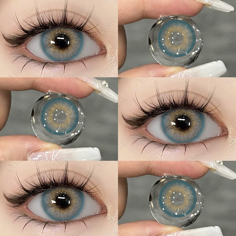 [COD✅]ส่งไวจากไทย SIAM คอนแทคเลนส์สี สีม่วง💖(Lovely Contactlens)  เฉดสีพาสเทล 14.2มม.1คู่ 🌈โยนประจำป