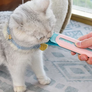 yoyopet :ช้อนป้อน ขนมแมวเลีย ไม่เลอะมือ ช้อนป้อนอาหาร ขนมแมว ที่บีบ แมวเลีย ที่ป้อนขนมแมวเลีย