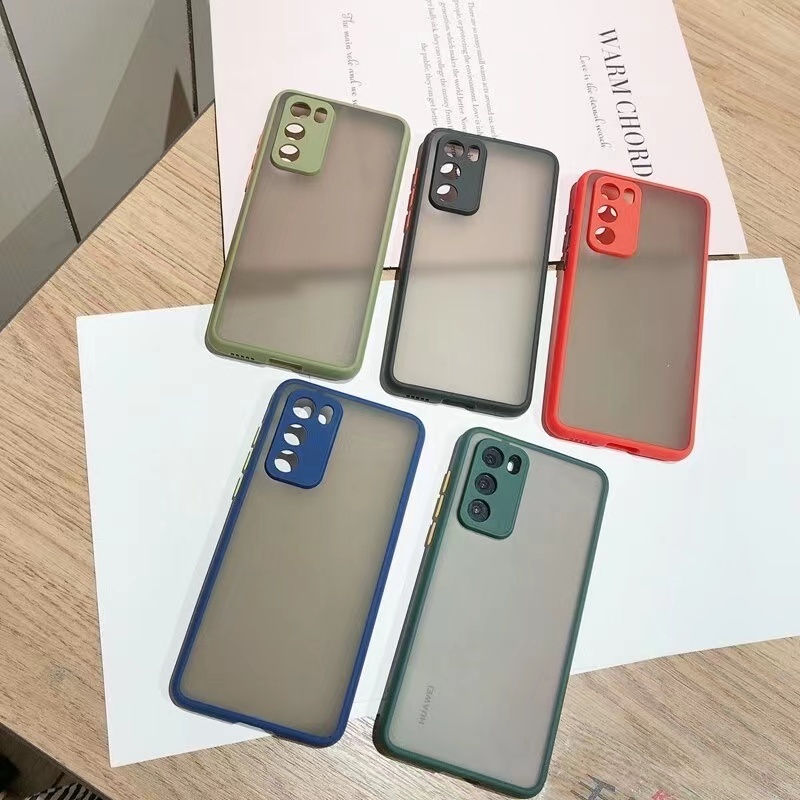 CASE For Samsung A14 5G A24 4G A34 5G A54 5G A23 5G A04S A04 เคสโทรศัพท์ เคสกันกระแทก ขอบสีหลังขุ่นขอบนิ่มหลังแข็ง