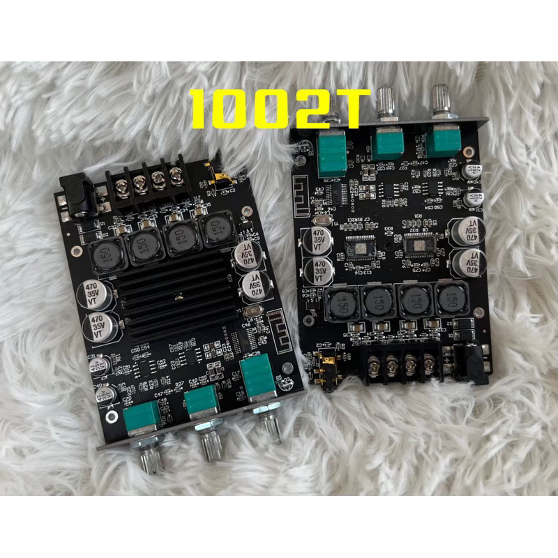 WUZHIAudio แอมปัจิ๋ว ZK 1002T 2*100W บลูทูธเสียงแหลมและเบสซับวูฟเฟอร์เครื่องขยายเสียงช่อง เสียงสูงสเตอริโอเบส AMP