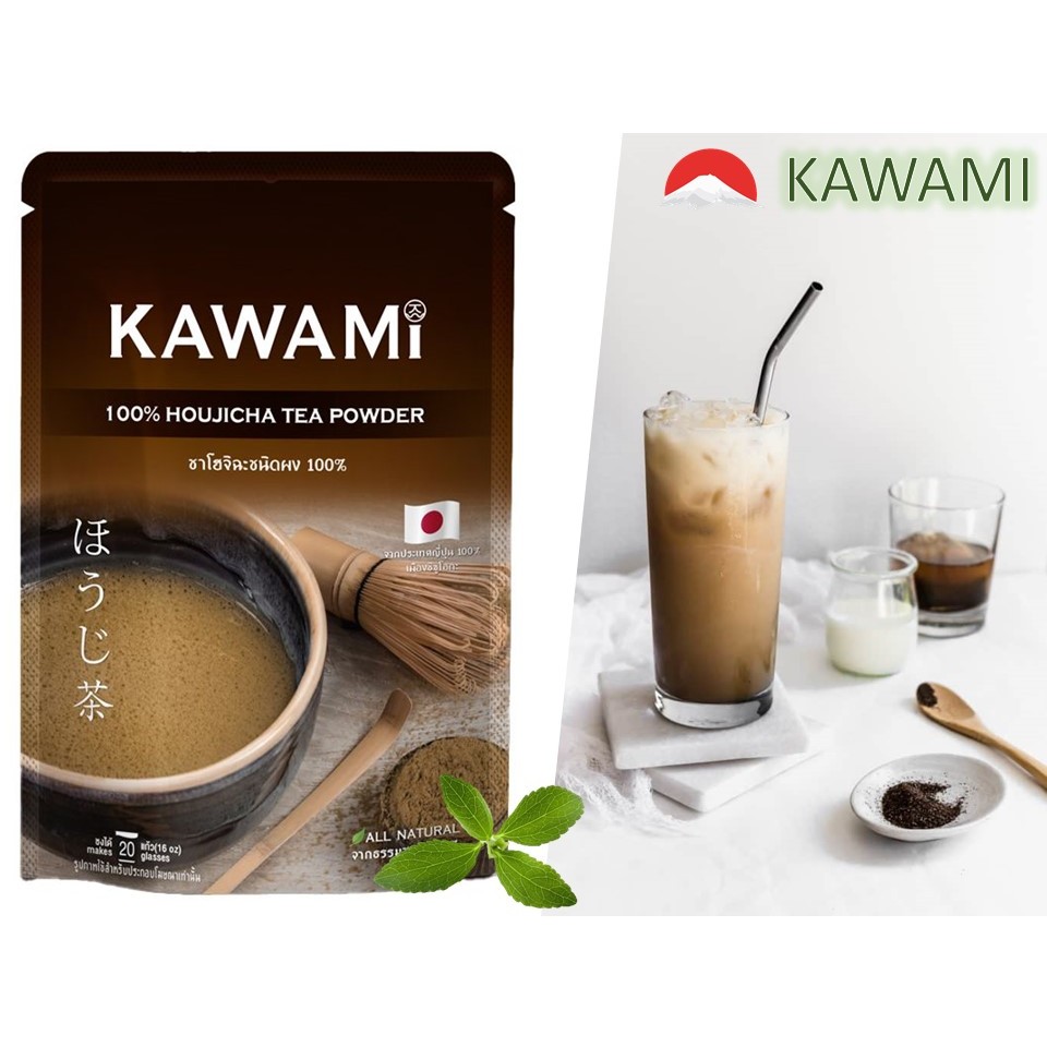 คาวามิ ผงโฮจิฉะ 100% ขนาด 100 กรัม KAWAMI HOJICHA 100% 100G.