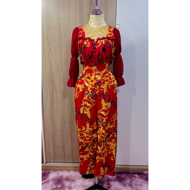 จั๊มกางเกง มือ1 ป้าย p’pream shop ซิปหน้าใส่ง่ายรูดง่าย