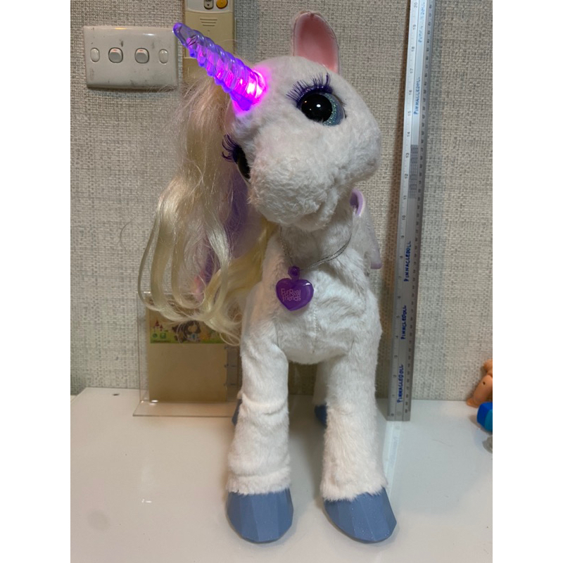 ตุ๊กตา Unicorn furreal friends ติดปกติ ตำหนิข้อเท้าขวาด้านในล่สงสุดหลุด ไม่มีผลต่อการขยับขา ของแท้ ส