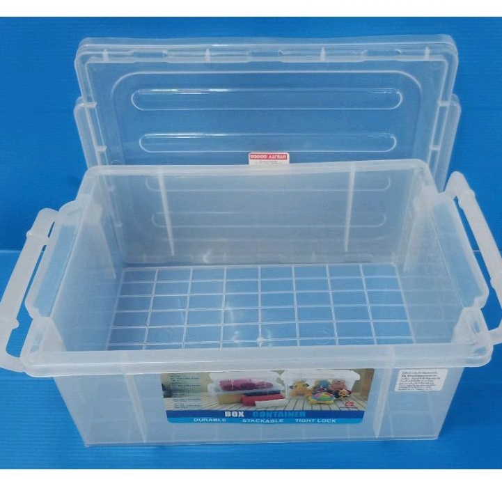 กล่องเก็บของมีฝาล็อคทรงเตี้ย ขนาดกว้าง 22 ซม. ยาว 32 ซม. สูง14 ซม. - รูปที่ 3