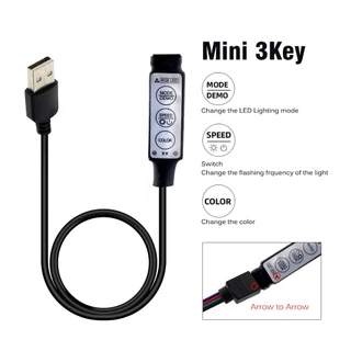 ีไฟเส้น USB 5V LED RGB 2835 ไฟแต่งห้อง ไฟติดห้อง ไฟตกแต่งห้อง เปลี่ยนฟรี รีโมท24key มีหลายขนาดให้เลือก ติดตั้งหลังทีวี