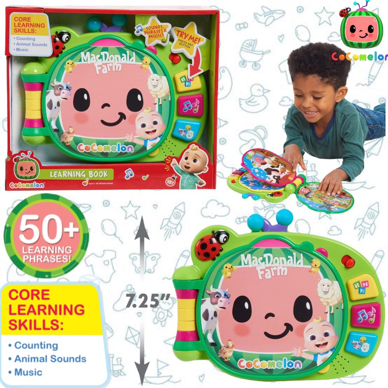 นำเข้า หนังสือการเรียนรู้เชิงโต้ตอบ COCOMELON Interactive Learning Book ราคา 1250 บาท