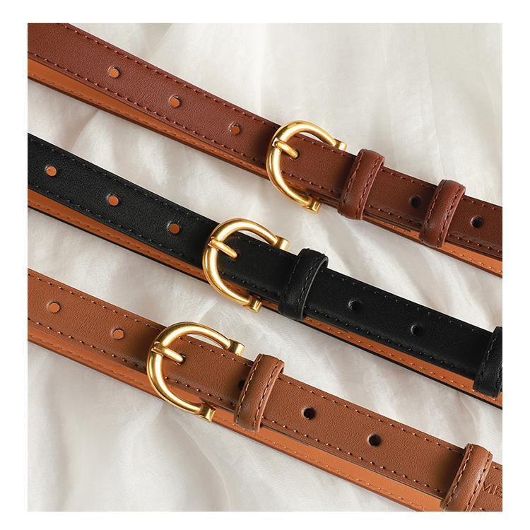 【จัดส่งจากกรุงเทพฯ】Retro เข็มขัดขนาดเล็กผู้หญิงอินเทรนด์พื้นผิวนักเรียนตกแต่งเยาวชนแฟชั่นกางเกงอเนกประสงค์เข็มขัดผู้หญิง