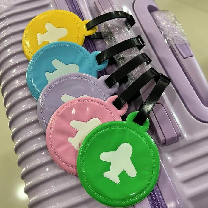 SIMMA ป้ายห้อยกระเป๋าเดินทาง ลายเครื่องบิน มีให้เลือก 5 สี Luggage tag