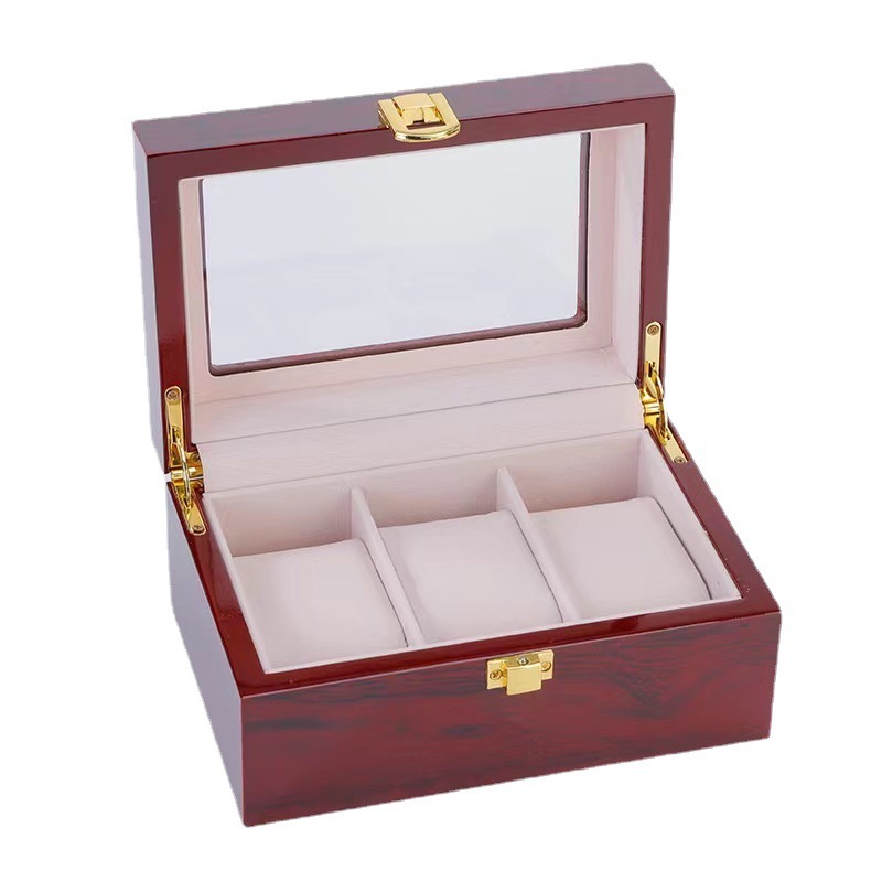 พร้อมส่ง*กล่องนาฬิกา 2 3 5 6 10 12 20 24 เรือน กล่องใส่นาฬิกา(รุ่นไม้ฮอกกะนี) Watch Box