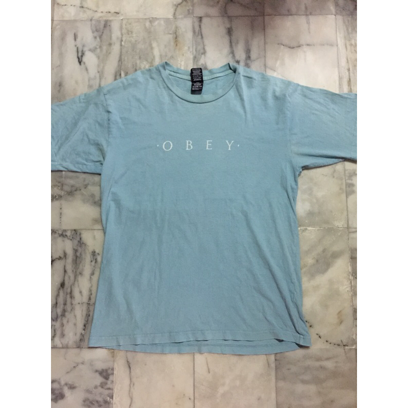 เสื้อยืดแขนสั้น แนวสเก็ตบอร์ด OBEY แท้ มือสอง สภาพดี ของพร้อมส่งครับ