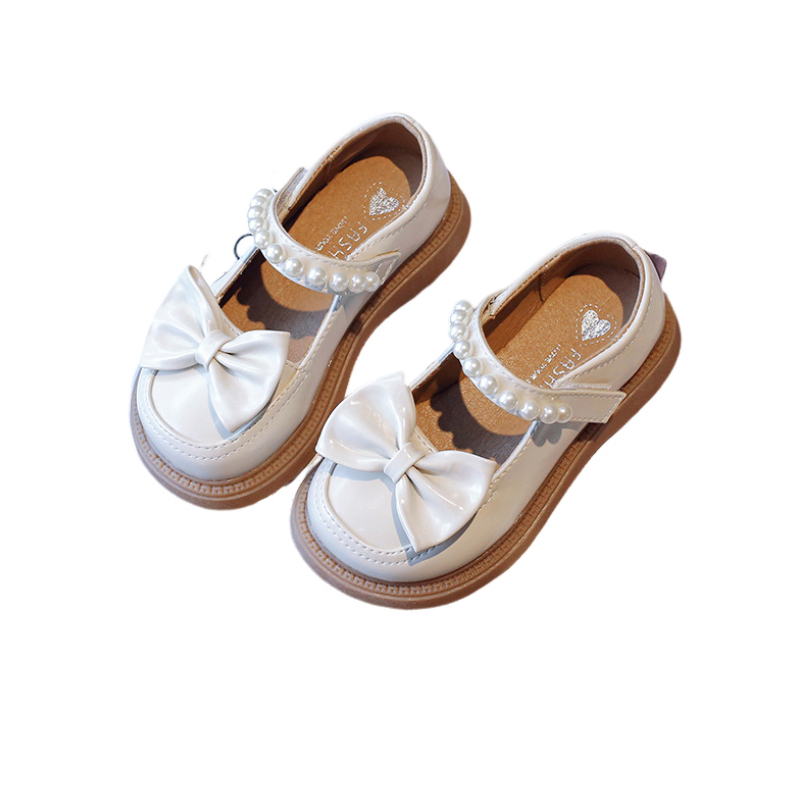 KIDSZONE รองเท้าเด็กผู้หญิง แบบสวม ทรงสวยน่ารัก หนังนิ่ม รุ่นH502