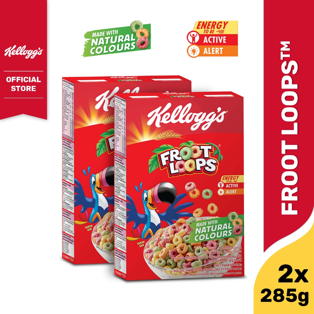[แพ็คคู่] Kellogg's Froot Loops เคลล็อกส์ ฟรูตลูปส์ 285 กรัม
