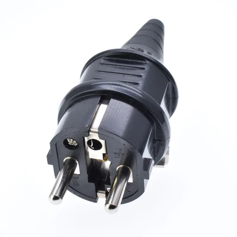 หัวปลั๊ก ตัวผู้ ขากลม IP44 EU (2P+E) 16A 250V ไฟฟ้า