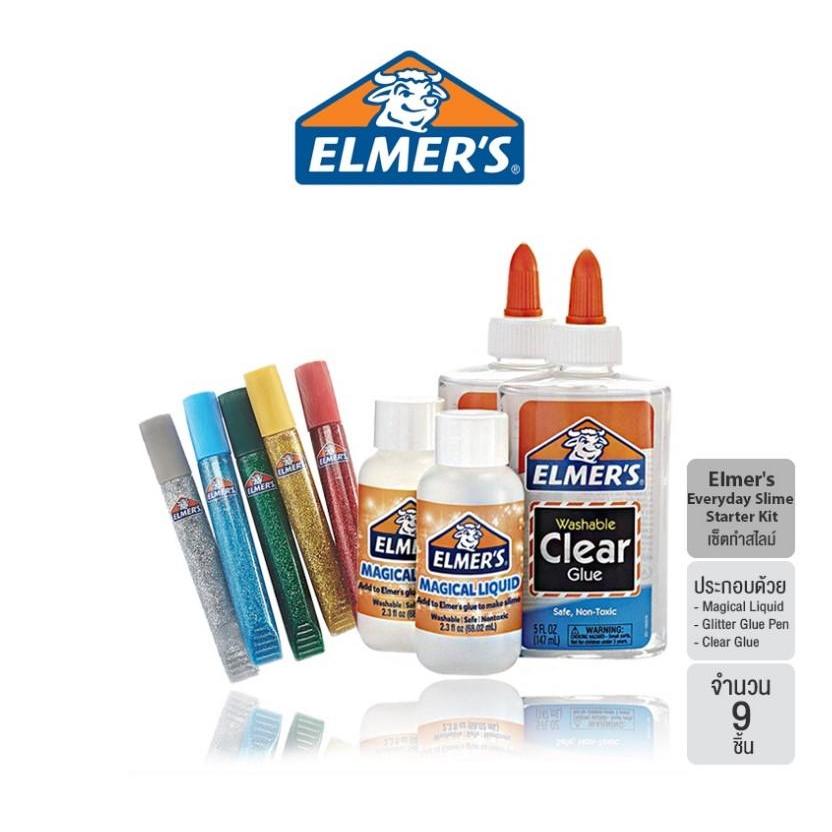 เซ็ตทำสไลม์ เช็ต 9 ชิ้น เอเวอรี่เดย์สตาร์ทเตอร์คิท Elmer’s Everyday Slime Starter Kit (สไลม์ Slime ก