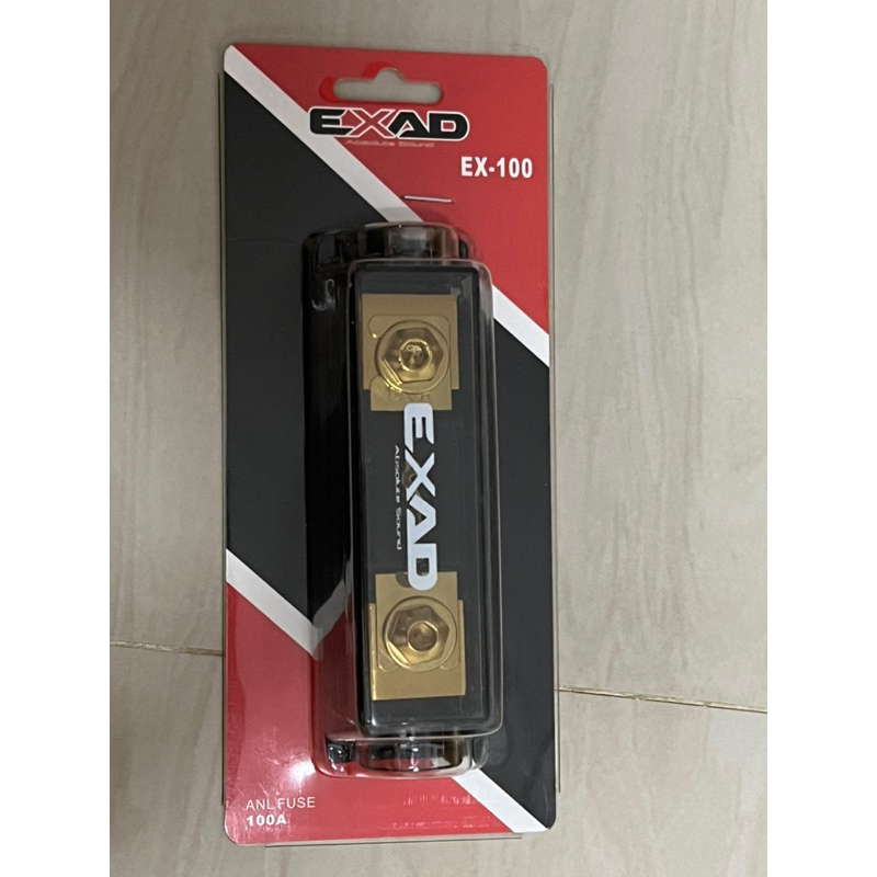 ตัวละ 350บาท ฟิวส์  100A ยี่ห้อ EXAD รุ่น EX-100 สำหรับรถที่ติดเครื่องเสียงติดรถยนต์