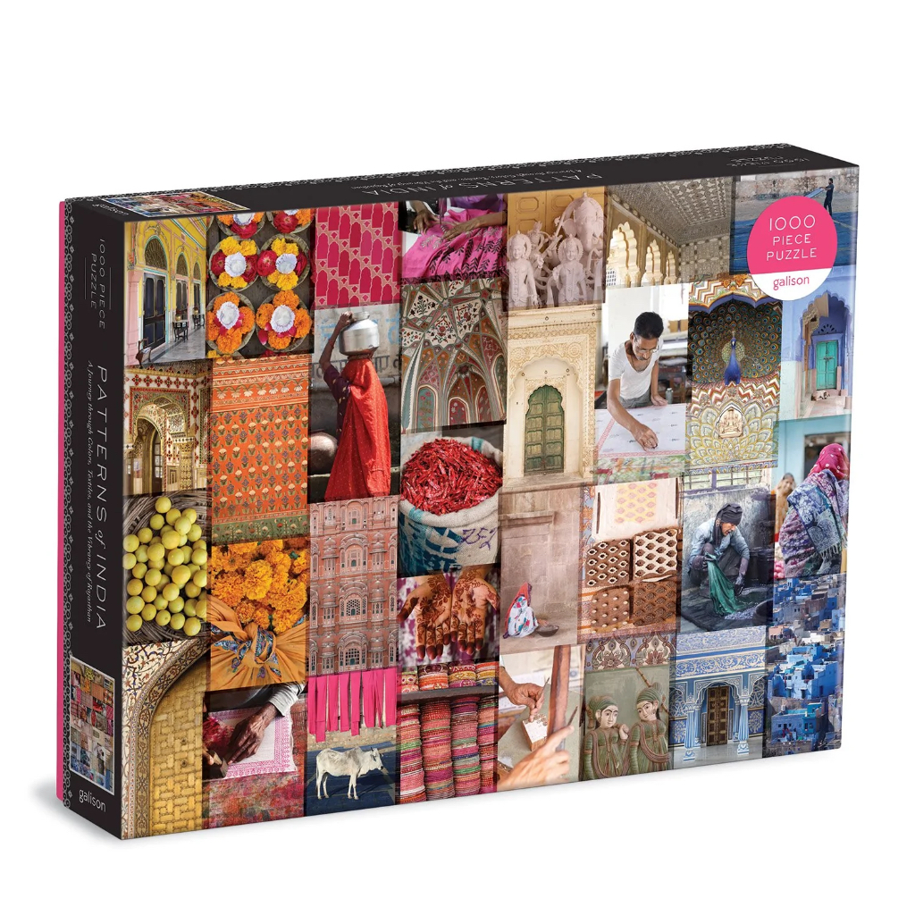 จิ๊กซอว์ 1,000 ชิ้น ลายPatterns of India: A Journey Through Colors, Textiles and the Vibrancy of Rajasthan 1000 Piece Ji