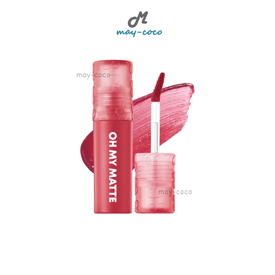 ถูก/แท้/มีไลฟ์ ลิป Oh My Matte Cloud โอ้มายแมทท์ ลิปแมทท์เนื้อเมฆ 2P เนื้อนุ่ม บางเบา ติดทน ไม่ติดแมสก์