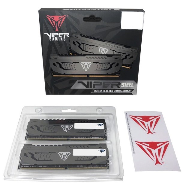 PATRIOT VIPER STEEL 16GB DDR4 [2x8GB] 3600MHZ