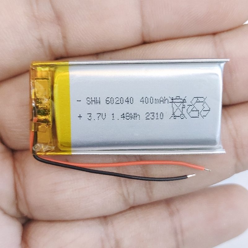 3.7v 400mah  602040 Li-Po li ionแบตเตอรี่ สำหรับMp3 MP4  กล้องติดรถยนต์