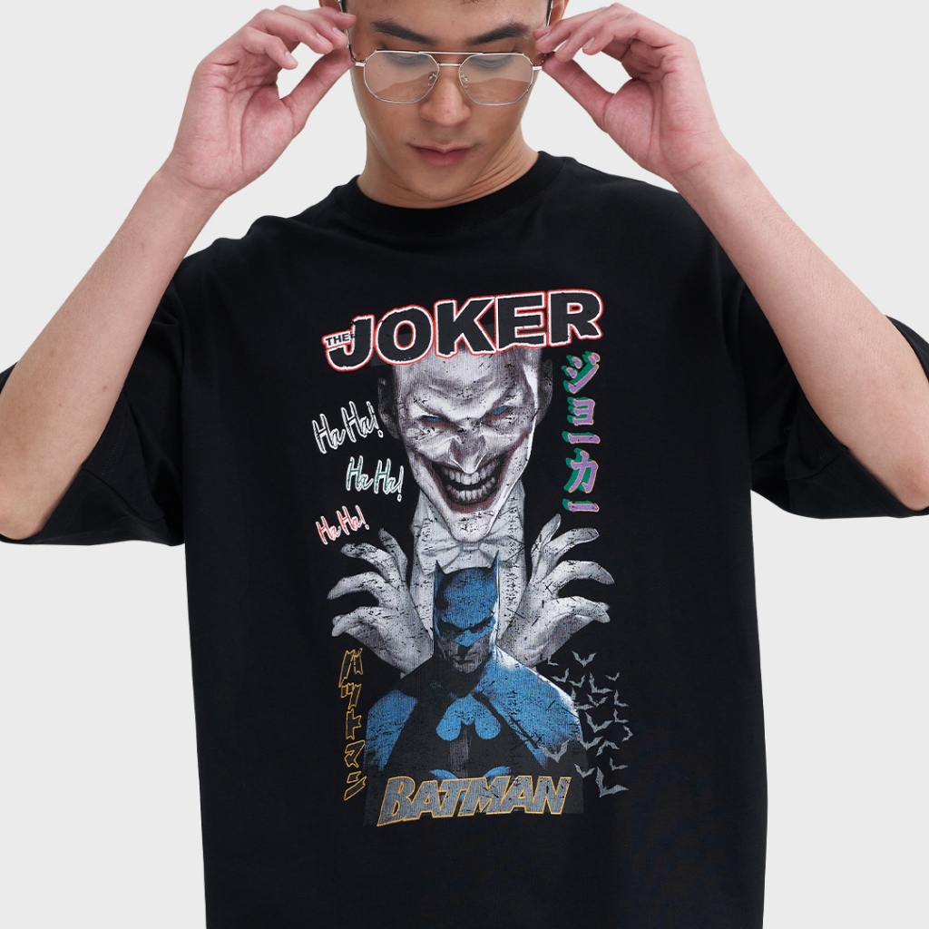 GALLOP : JAPAN Oversized - Comics TEE เสื้อยืดโอเวอร์ไซส์ รุ่น DBGOT5002 สี Black Man - ดำ / ราคาปกติ 1190.-