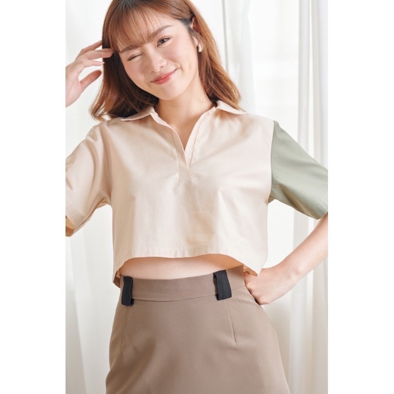 shuuxme homey top เสื้อสภาพ 99% ขายเท