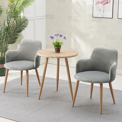 โต๊ะกลางโซฟา ที่วางของ ที่วางเอนกประสงค์ มินิมอล โต๊ะกลม ขาไม้แท้ - รูปที่ 2