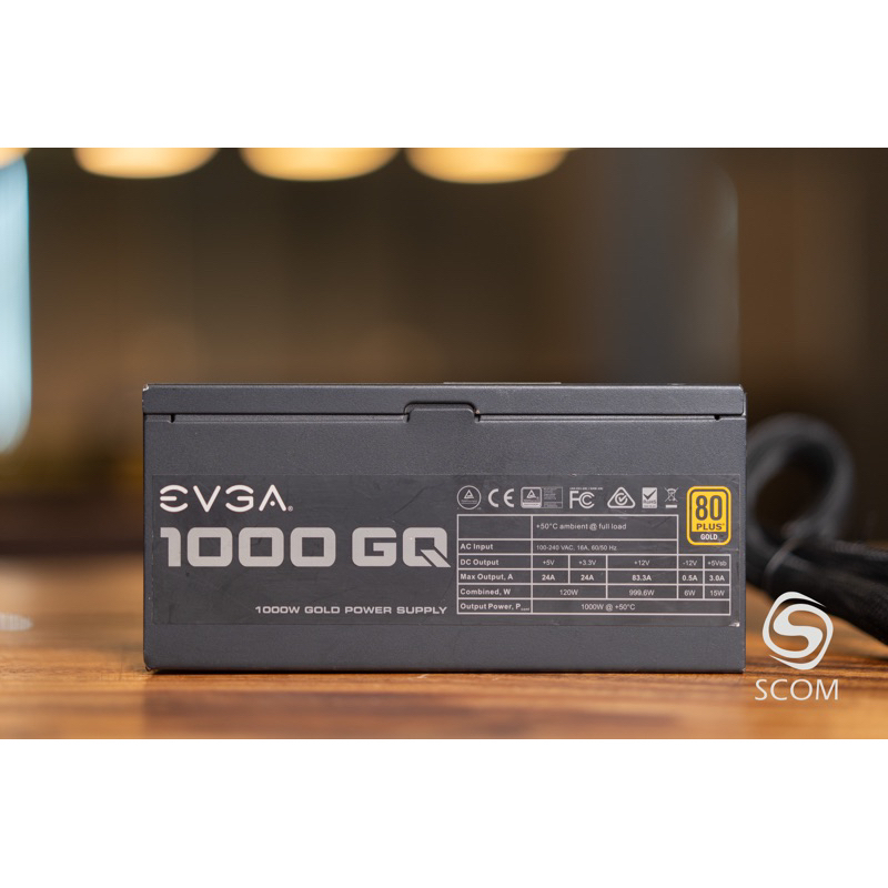 EVGA 1000 GQ, 80+ GOLD 1000W, Semi Modular PSU รับประกัน 5 ปี