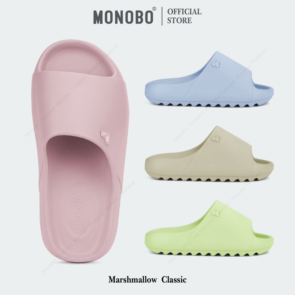 MONOBO รุ่น Marshmallow Classic รองเท้าแตะแบบสวมแฟชั่น ของแท้ 100%