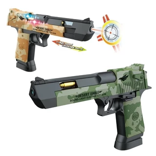 ปืนของเล่นเด็ก มีเสียง มีไฟ (เป็นเลเซอร์) Desert Eagle (พร้อมส่ง)