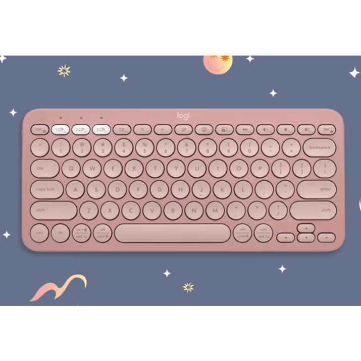 Logitech K380S  Multi-Device Bluetooth Keyboard คีย์บอร์ดไร้สายบลูทูธ เชื่อมต่อหลายอุปกรณ์ สกรีน(ไทย/อังกฤษ)จากโรงงาน