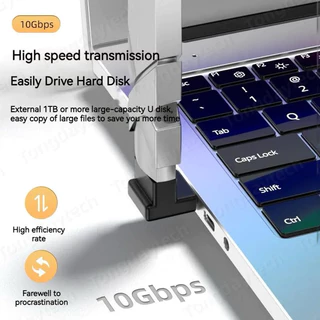 อะแดปเตอร์ต่อ USB 3.0 To USB M/F มุมฉาก90องศาขั้วต่อ USB 10Gbps สำหรับตัวแปลงปลั๊กต่อสำหรับพีซีตัวผู้เป็นตัวเมีย