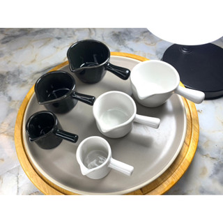 เหยือกนมเซรามิค เหยือกไซรัป มีด้ามจับ มีหลายขนาด