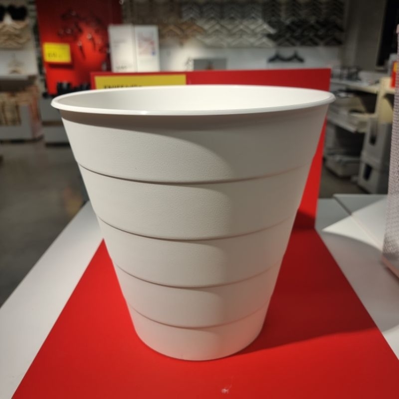 ถังขยะ IKEA สีขาว แบรนด์สวีเดน 10 ลิตร