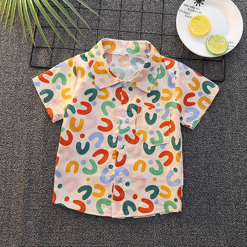 พร้อมส่ง เสื้อเชิ้ตเด็กชาย รุ่นใหม่2023 เสื้อเด็กผู้ชาย แฟชั่น