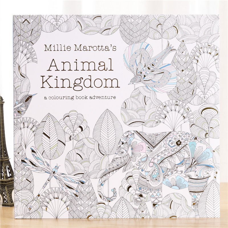 [ส่งไว] สมุดระบายสี  96หน้า Animal Kingdom (LBDZ002)