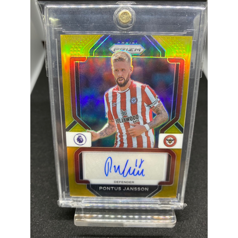 Soccer Card Panini Prizm 2022/23 - Pontus Jansson Auto Card 10/10 (ลายเซ็น)