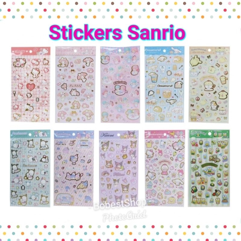 สติกเกอร์ ลายการ์ตูน Sanrio สำหรับตกแต่ง