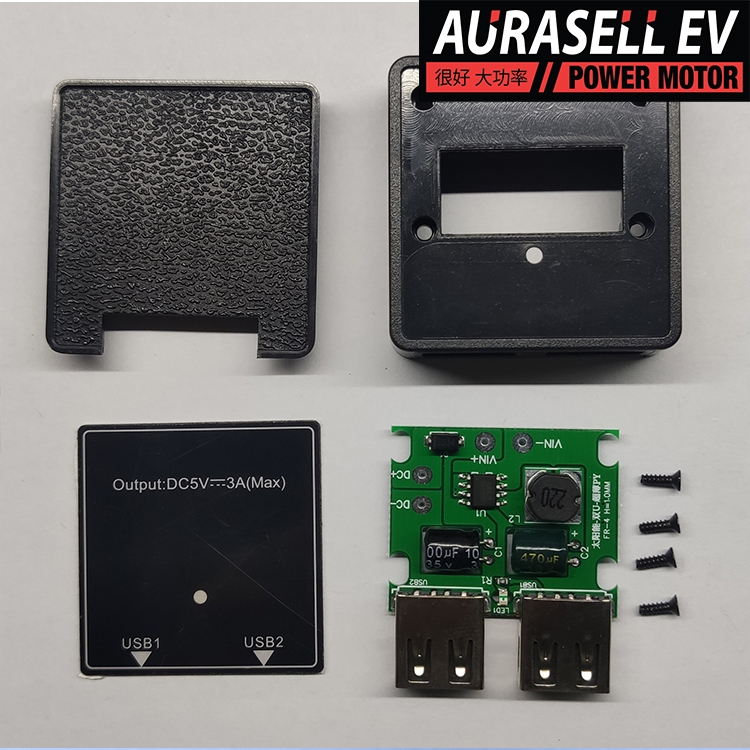 โซล่าเซล พลังงานแสงอาทิตย์ ตัวควบคุมแรงดันไฟฟ้า USB 5V 3A คู่ ที่ชาร์จ กระเป๋าพับได้ DIY ราคา ถูกที่สุด ดีลบีเคเค แกลเลอรีภาพที่ 3
