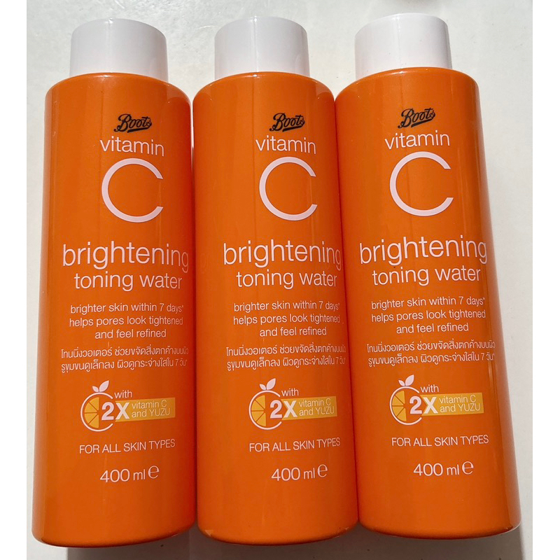 มือ1 ของแท้ มีของตัดรอบ11.00400ml exp2027 *ราคาต่อ1ชิ้น วิตามินซี โทนนิ่ง วอเตอร์ เช็ดหลังล้างหน้า