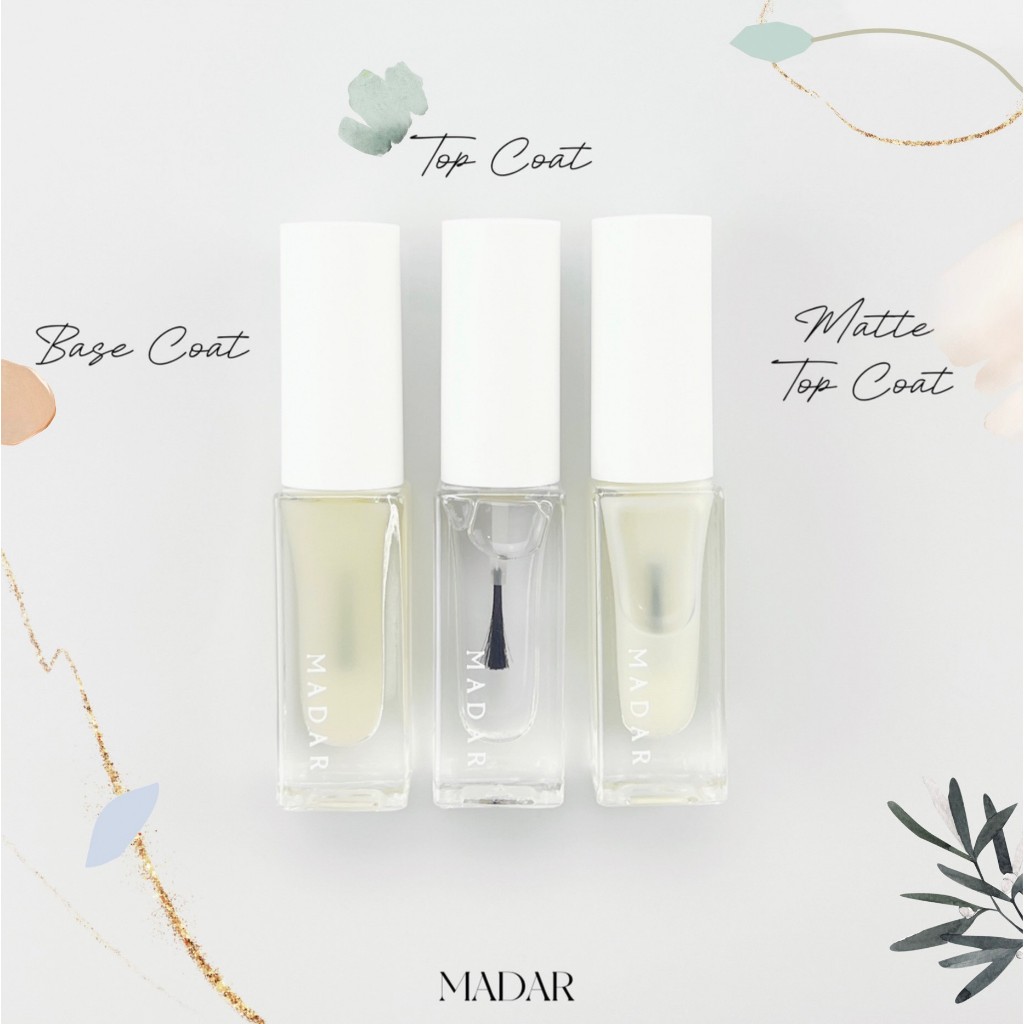 ยาทาเล็บ Base Coat / Top Coat / Matte Top Coat 🍀เบสโค้ท เคลือบใสท็อปโค้ท แมทท็อปโค้ท ไม่ต้องอบ