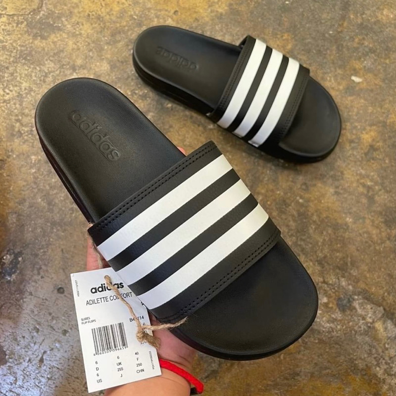 รองเท้าแตะ Adidas Adilette รองเท้าแตะพื้นนุ่ม งานพร้อมกล่อง