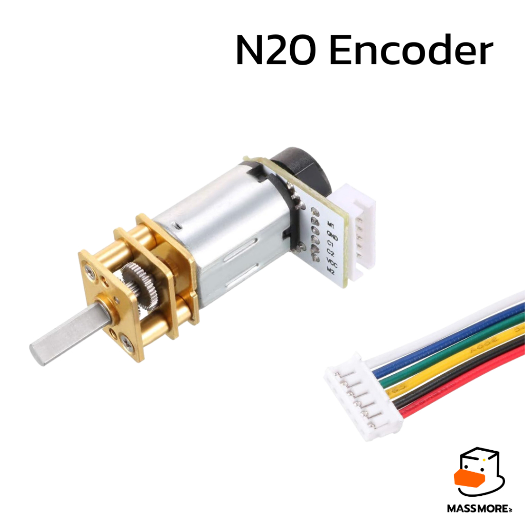 N20 Encoder มอเตอร์ GM12 DC Motor 6V-12V วัดรอบความเร็ว 100RPM - 1000RPM