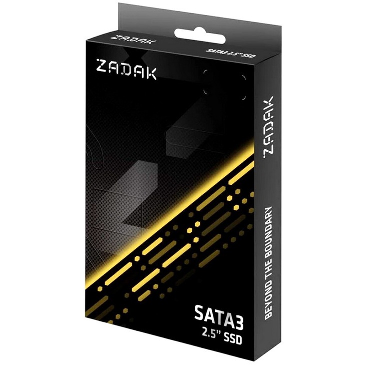 1TB SSD (เอสเอสดีความเร็วสูง) ZADAK TWSS3 SATA3 (6Gb/s) 2.5" 3D TLC (Read 560MB/s | Write 540MB/s) ประกัน 5 ปี