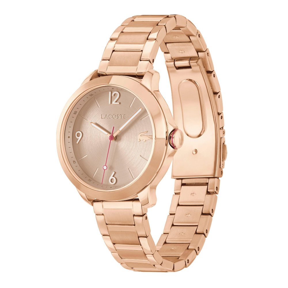 LACOSTE MOOLL รุ่น LC2001332 นาฬิกาข้อมือผู้หญิง สายสแตนเลส สีโรสโกลด์ หน้าปัด 36 มม.