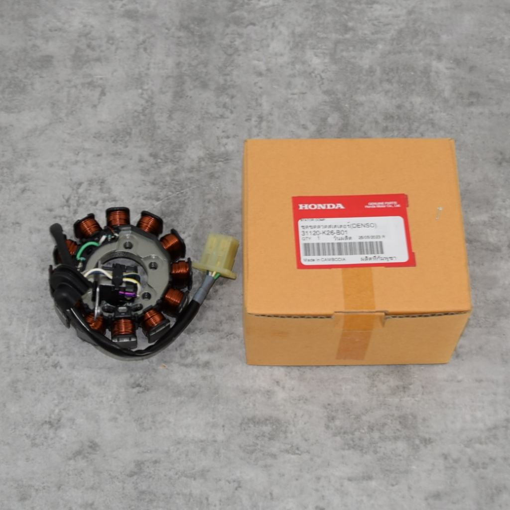 ชุดขดลวดสเตเตอร์ (DENSO) MSX125i/MSX125 SF (ปี12-20) แท้ศูนย์ฮอนด้า ราคา/1ชิ้น  31110-K26-B01